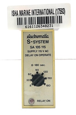Electromatic S-System SA105115 Delay On Operate 8-180 Sec.