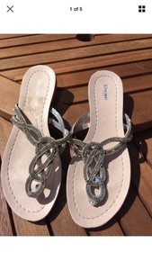 dune diamante flip flops
