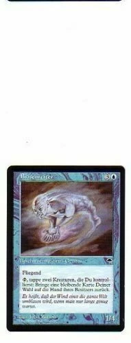 MTG GERMAN TEMPEST TRADEWIND RIDER EX MAGIC THE GATHERING CARD BLUE RARE CREATUR - Image 4 of 4