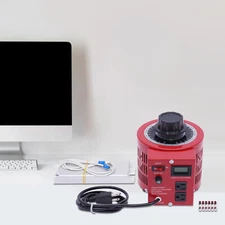 20Amp Variac Transformer Variable 0-130V AC Voltage Regulator Metered 2000VA Red