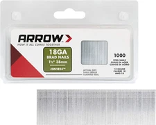 Arrow Co Inc BN1824CS Genuine 1-1/2-Inch 38Mm Brad Nails, BN1824CS, 1,000-Pack
