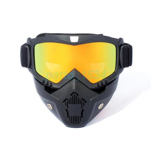 Tactical Airsoft Goggles Mask Cyberpunk Paintball Cycling Face Protective Helmet - Picture 16 of 18
