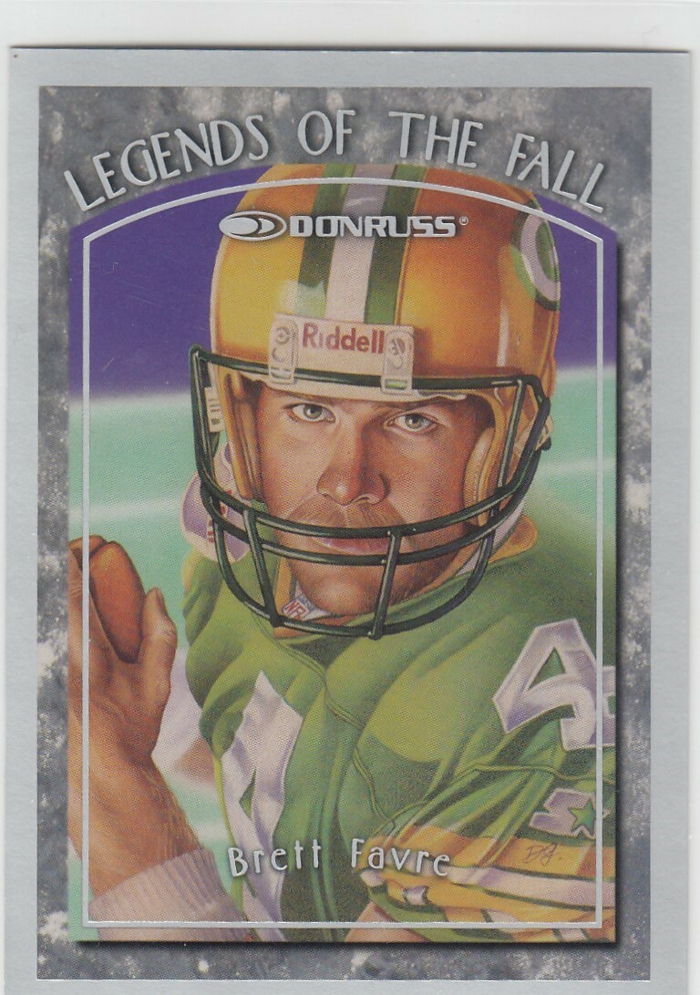 1997 Brett Favre Donruss LEGENDS OF THE FALL /10000 - #8 Green Bay Packers