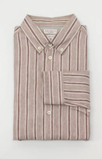 NWT 1080 Brunello Cucinelli Men "Easy Fit" Half-Button-Down Shirt Size M A248
