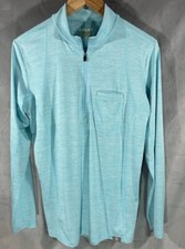 Ariat Rebar Men's Blue 1/4 Zip Sweatshirts Size Medium