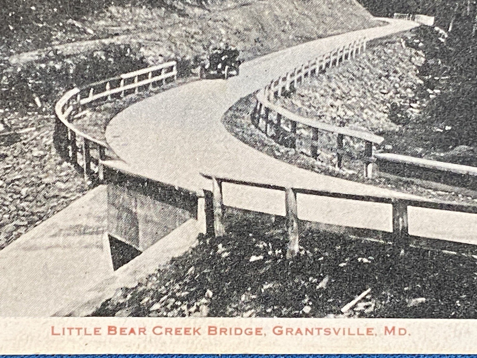 Little Bear Creek Bridge Grantsville Maryland Antique Postcard Posted