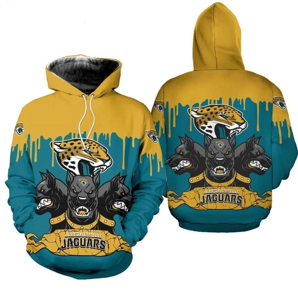 Jacksonville Football Team Jaguarss 3D Hoodie