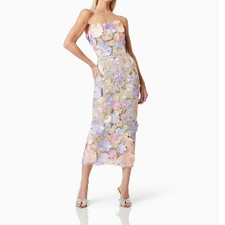 Autumn Sexy Off Shoulder Dress Mesh Embroidered Floral Women Slim Dress Hip Wrap