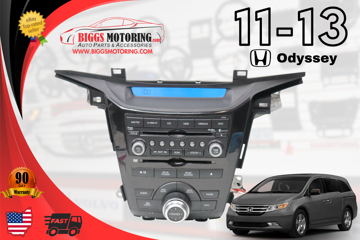 2011-2013 Honda Odyssey Navigation Radio Stereo Dvd Cd Player