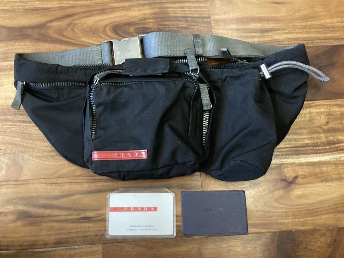 2000s prada sport archive body bag waist bag shoulder bag miu miu