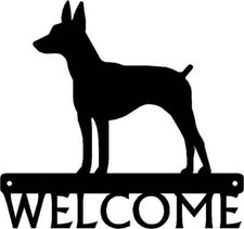 Rat Terrier Dog Welcome Sign - Made in America - Outdoor Decor