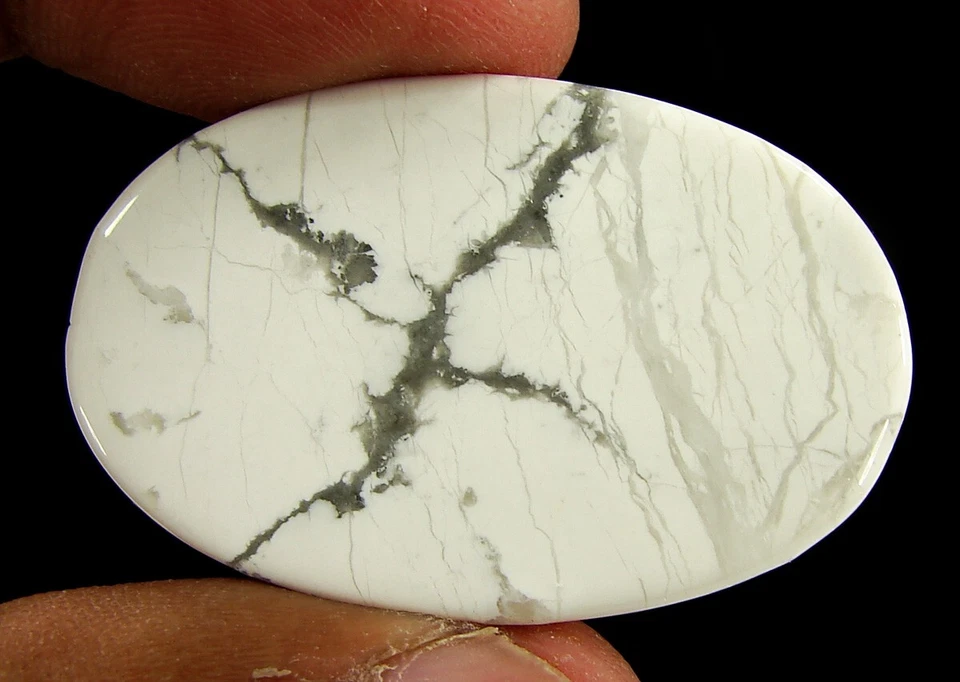 70.80 CT Natürlich Weißer Howlith Lose Edelstein Cabochon Wire Wrap Stein - - Bild 2 von 2