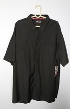 Red Kap Work Shirt Men's 4XL Button Up Short Sleeve Uniform Heavy Duty