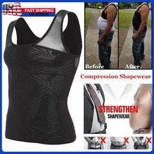 Fajas reductora de abdominales para hombres Barriga De Compresi n chaleco Camisa