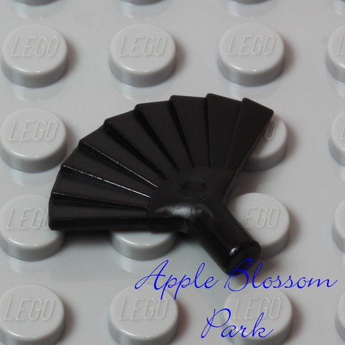 NEW Lego Minifig Black HAND FAN - Flamenco Dancer Asian Kimono Paper Fan Utensil - Picture 4 of 4