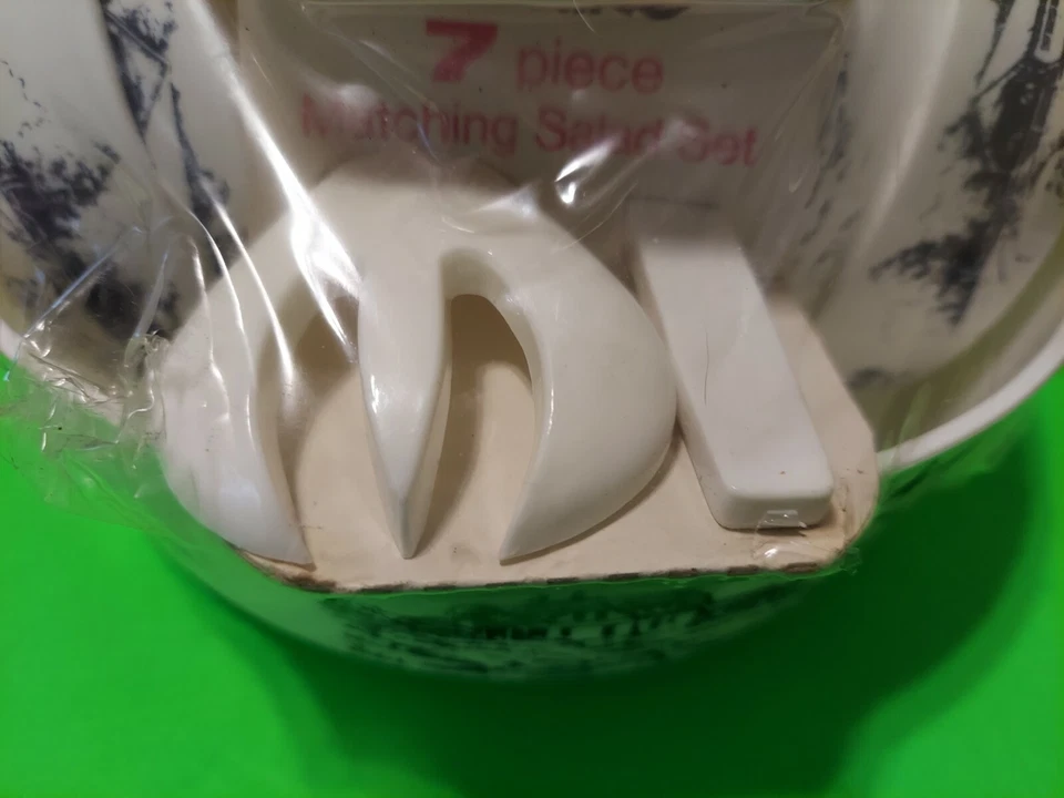 Новый винтажный стерилизованный набор из 7 салатниц — дизайн моста гавани с покрытием маяка - Изображение 3 из 4