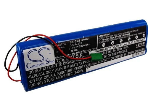 Battery for Hellige ES500 EKG Cardio Smart GE Marquette MAC1000 / 30344270 - Picture 5 of 6