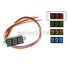 0.28" Red LED DC 0-100V 3Wires Digital Voltmeter Display Voltage Panel Meter NEW