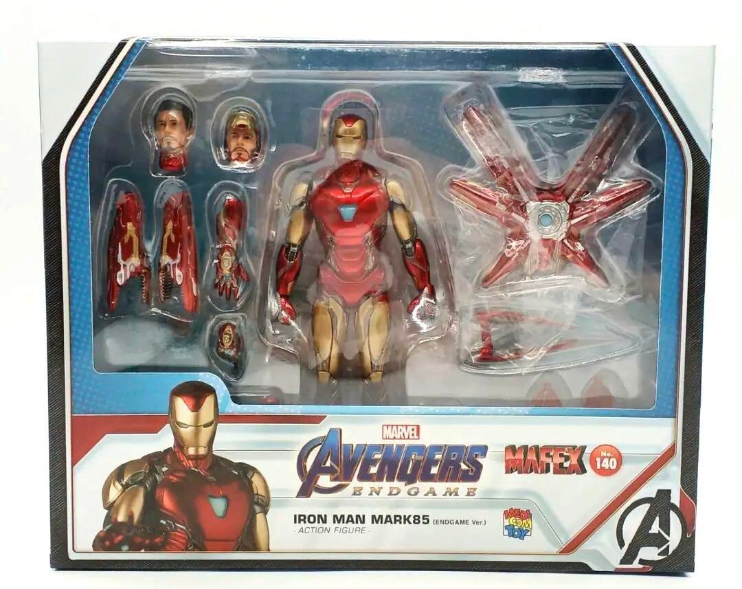 MAFEX No.140 アイアンマン MARK85 Endgame Ver. MAFEX IRON MAN MARK85 Endgame Ver. Action Figure No.140 Used