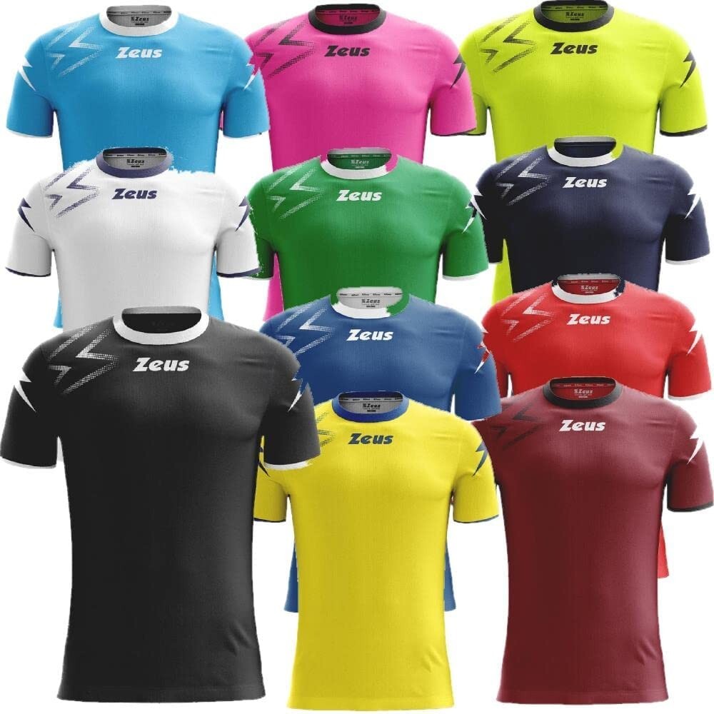 Completo Calcio Uomo Zeus Kit Mida Calcetto Manica Corta