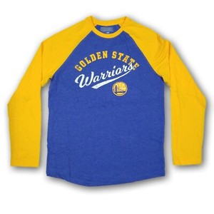 blue and yellow long sleeve shirt