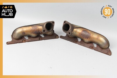 06-12 Mercedes W211 E350 C300 M272 Left & Right Exhaust Manifold Header Set OEM