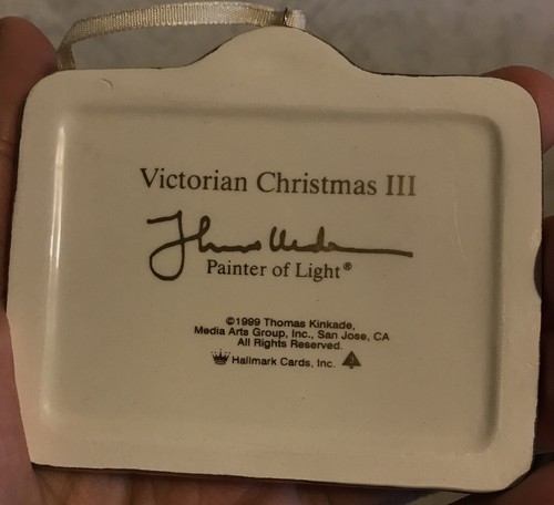 Hallmark Keepsake Thomas Kinkade Victorian Christmas III Ornament 1999 - Picture 7 of 10