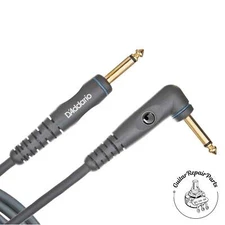 D'Addario 20ft Right-Angle Custom Series Instrument Cable PW-GRA-20