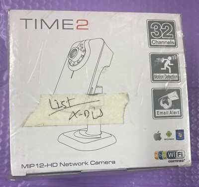 Time2 MIP-12 HD 720P Wireless Home Security Camera Ice White