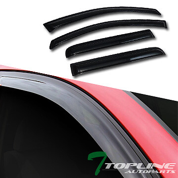 Topline For 2004-2015 Nissan Titan Crew Sun Rain Guard Vent Shade Window Visors
