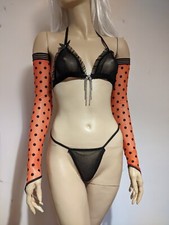  Net Mesh Arm Warmers Gloves Gauntlets Fingerless Sexy Club Dance Party G27