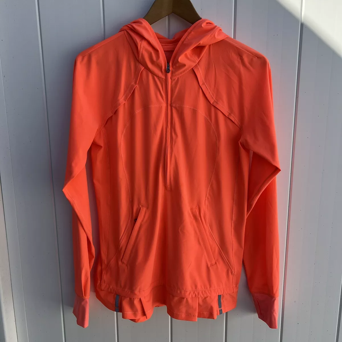 Lululemon Lightened Up Pullover Jacket Hoodie Half Zip Very Light Flare 8