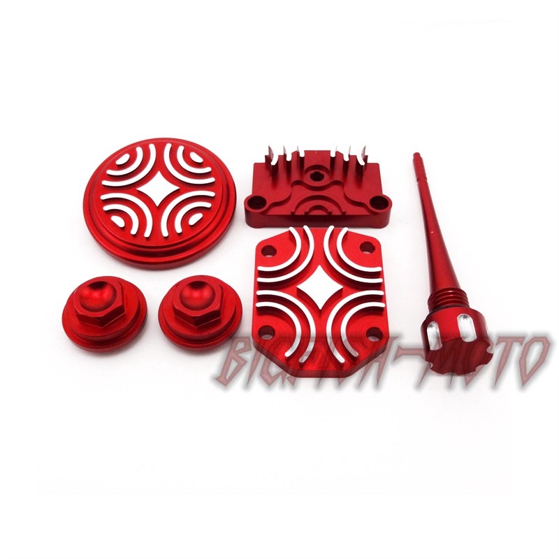 Red Engine Dress Up Kit 50cc 70cc 90cc 110cc 125cc ATV Pit Dirt Bike eBay