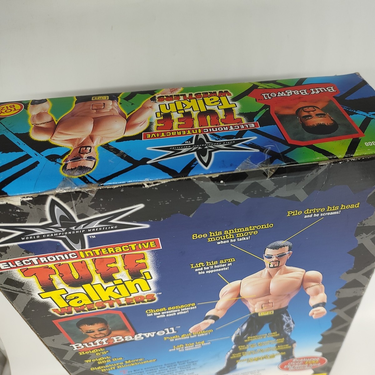 Toy Biz 1999 WCW Wrestling Tuff Talkin Buff Bagwell WWE Vintage