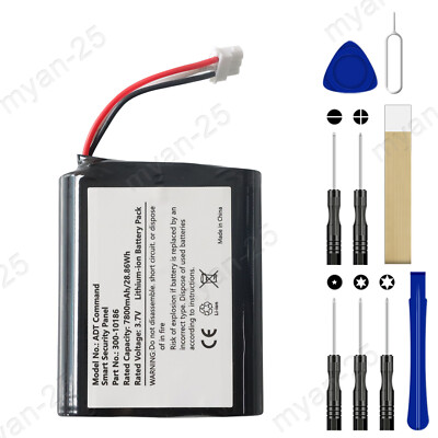 New Battery 300-10186 For Honeywell ADT 2x16 Home Security Panel ADT2x16AIO-1