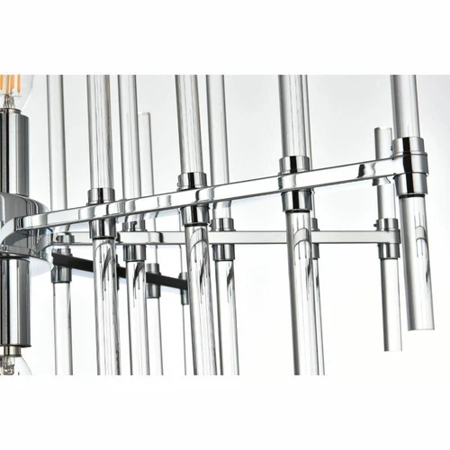 Chrome Sputnik Foyer Kitchen Island or Dining Room Chandelier 8 Light Fixture - Picture 8 of 9