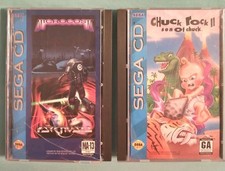 SEGA CD: Chuck Rock II: Son of Chuck CIB Complete Great Shape; & MICROCOSM CIBdg