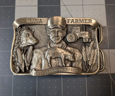 1983 Iowa Farmer Commemorative Belt Buckle LE 243/500 Made USA