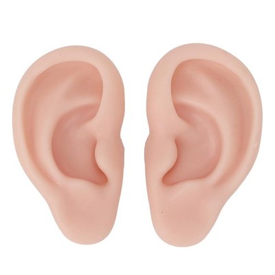 Silicone Ear Model 1 Pair Soft Model, Human Flexible Fake Ear... 