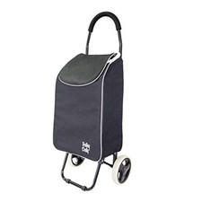 Trolley Dolly Foldable Grocery Cart on Wheels Multi Use Sport Black