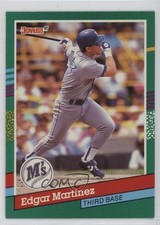 1991 Donruss Edgar Martinez (1 Yellow Stripe on Right Border) #606 HOF 14s2