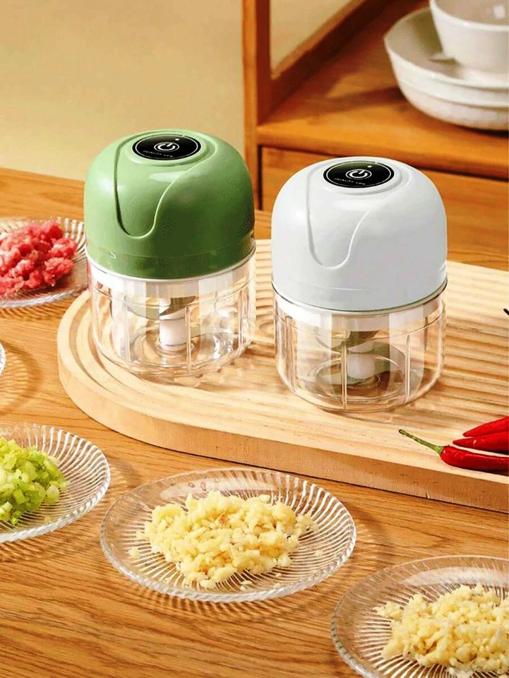 Product photo 1 of 8 — USB Rechargeable Electric Garlic Chopper Mini Food Processor Onion Vegetable
