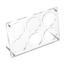 2.3" Acrylic Coin Display Frame 3D Floating Display Case Holder 6 Slots