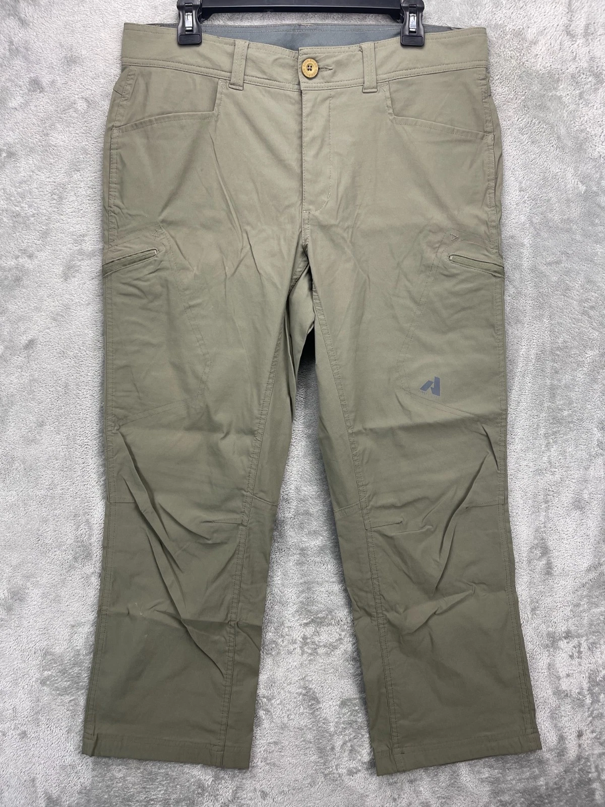 Eddie Bauer Men's First Ascent Pants 34x30 (Real 36x280 Olive Hiking Nylon
