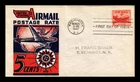 US COVER AIR MAIL 5C FIRST DAY ISSUE SCOTT C33 KEN BOLL CACHET CRAFT