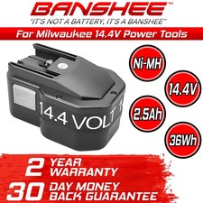 2.5AH Battery for 14.4V 14.4 VOLT MILWAUKEE 48-11-1024 by Banshee