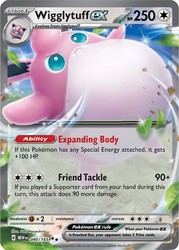 Wigglytuff ex 040/165 Scarlet & Violet 151 Double Rare Holo