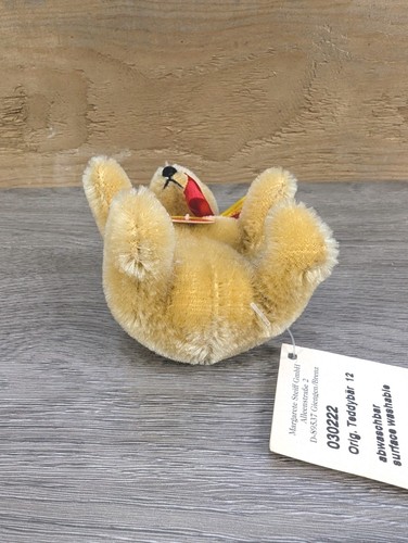 Steiff 1993 ~ Historic Mini Series 1984 Replica Bear ~ 'Original' Honey ~ 10cm - Picture 9 of 11