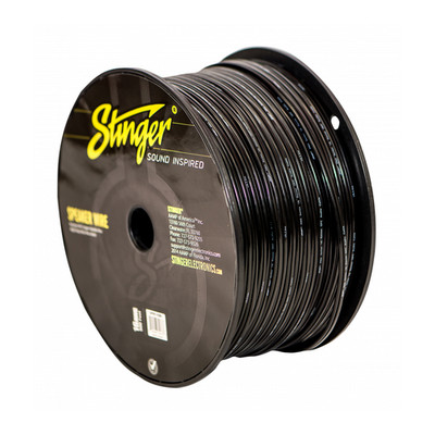 500' Stinger SPW516BK 16 Gauge Speaker Wire Black Pure 100% OFC Car Audio Cable