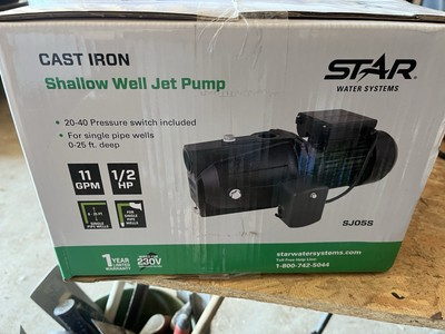 #ad Star Water Systems 1 2 GPH 660 Cast Iron Shallow well jet pump. $72.00